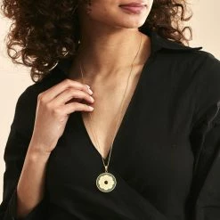 Histoire D'Or Collier Sautoir Acier Doré Staffan Agate -Colliers Fantaisie Soldes FICFJFN002 model0