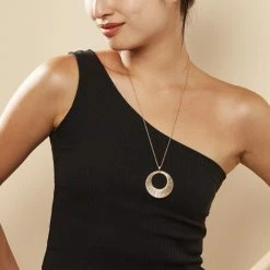 Histoire D'Or Collier Sautoir Acier Doré Rohan -Colliers Fantaisie Soldes FICFJW0064 model0