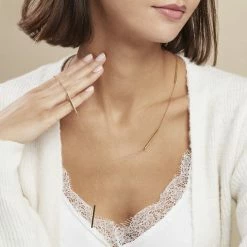 Histoire D'Or Collier Eilish Acier Jaune -Colliers Fantaisie Soldes FICFJW0117 model0