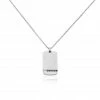 Histoire D'Or Collier Acier Blanc Ghislain Cristaux