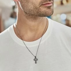 Histoire D'Or Collier Moletee Acier Blanc -Colliers Fantaisie Soldes FICHBW0416 model0