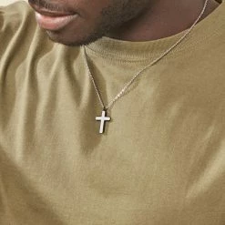 Histoire D'Or Collier Moletee Acier Blanc -Colliers Fantaisie Soldes FICHBW0416 model1