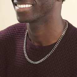 Histoire D'Or Collier Daniel Acier Blanc -Colliers Fantaisie Soldes FICHBW0418 model0