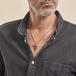 Histoire D'Or Collier Acier Gris Lacme -Colliers Fantaisie Soldes FICHGW0010 model0