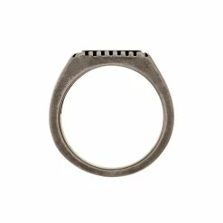 Histoire D'Or Bague Chevalière Acier Vieillit Haris Agate -Colliers Fantaisie Soldes FIDHGFN003 view2