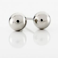 Histoire D'Or Boucles D'oreilles Puces Bilou Acier Blanc -Colliers Fantaisie Soldes FIOFBW0065 view2