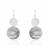 Histoire D'Or Boucles D'oreilles Pendantes Acier Blanc Stellaire