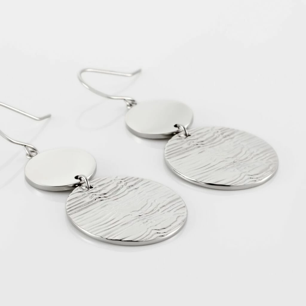 Histoire D'Or Boucles D'oreilles Pendantes Acier Blanc Stellaire 3 Histoire D'Or Boucles D'oreilles Pendantes Acier Blanc Stellaire – Image 3