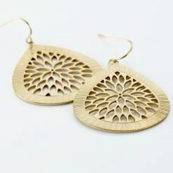 Histoire D'Or Boucles D'oreilles Pendantes Acier Doré Iwona -Colliers Fantaisie Soldes FIOFJW0139 view2