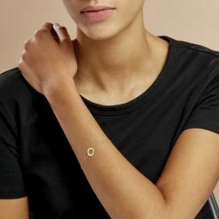 Histoire D'Or Bracelet Linnel Plaqué Or Jaune -Colliers Fantaisie Soldes FQBFJW0602 model0