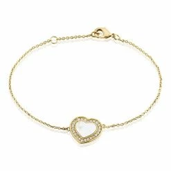 Histoire D'Or Bracelet Plaqué Or Jaune Aludra Nacre Oxydes De Zirconium