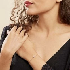 Histoire D'Or Bracelet Lehar Plaqué Or Oxyde De Zirconium 6 Histoire D'Or Bracelet Lehar Plaqué Or Oxyde De Zirconium -Colliers Fantaisie Soldes FQBFJZW124 model0