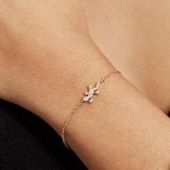 Histoire D'Or Bracelet Lehar Plaqué Or Oxyde De Zirconium 7 Histoire D'Or Bracelet Lehar Plaqué Or Oxyde De Zirconium -Colliers Fantaisie Soldes FQBFJZW124 model1