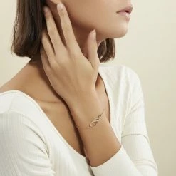 Histoire D'Or Bracelet Rajah Plaqué Or Jaune Oxyde De Zirconium -Colliers Fantaisie Soldes FQBFJZW218 model1