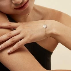 Histoire D'Or Bracelet Artea Plaqué Or Jaune Oxyde De Zirconium -Colliers Fantaisie Soldes FQBFJZW355 model0