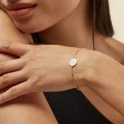 Histoire D'Or Bracelet Artea Plaqué Or Jaune Oxyde De Zirconium -Colliers Fantaisie Soldes FQBFJZW355 model1