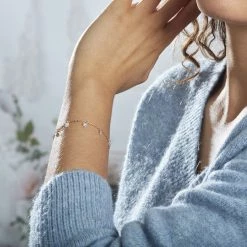 Histoire D'Or Bracelet Myosothis Plaqué Or Oxydes De Zirconium -Colliers Fantaisie Soldes FQBFJZW378 model0