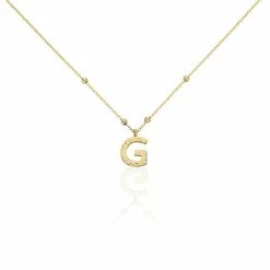 Histoire D'Or Collier Plaqué Or Jaune Lettra