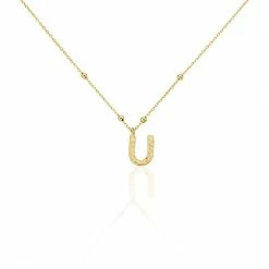 Histoire D'Or Collier Plaqué Or Jaune Lettra