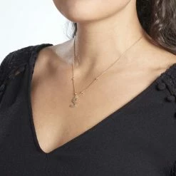 Histoire D'Or Collier Plaqué Or Jaune Lettra -Colliers Fantaisie Soldes FQCFJW0649 model1