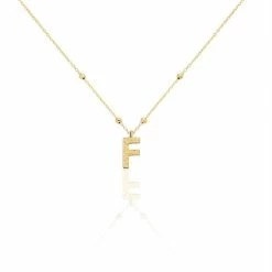 Histoire D'Or Collier Plaqué Or Jaune Lettra