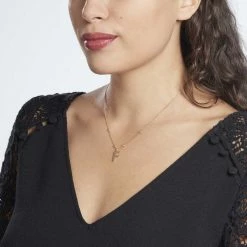 Histoire D'Or Collier Plaqué Or Jaune Lettra -Colliers Fantaisie Soldes FQCFJW0656 model0