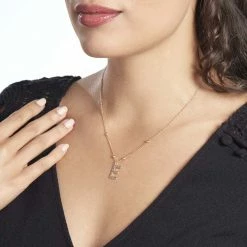 Histoire D'Or Collier Plaqué Or Jaune Lettra -Colliers Fantaisie Soldes FQCFJW0657 model0