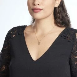 Histoire D'Or Collier Plaqué Or Jaune Lettra -Colliers Fantaisie Soldes FQCFJW0657 model1