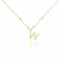 Histoire D'Or Collier Plaqué Or Jaune Lettra