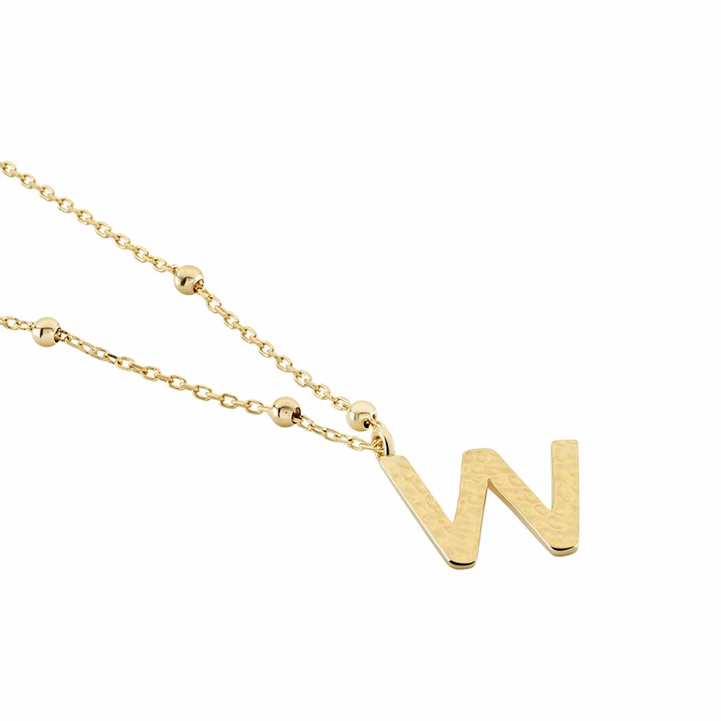 Histoire D'Or Collier Plaqué Or Jaune Lettra 2 Histoire D'Or Collier Plaqué Or Jaune Lettra – Image 2