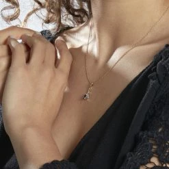 Histoire D'Or Collier Dyanah Plaque Or Jaune Oxyde De Zirconium -Colliers Fantaisie Soldes FQCFJZD119 model1