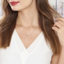 Histoire D'Or Collier Kimberlie Plaque Or Jaune Oxyde De Zirconium -Colliers Fantaisie Soldes FQCFJZW342 model0