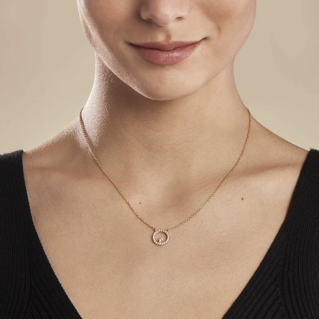 Histoire D'Or Collier Plaqué Or Lila Oxydes De Zirconium 3 Histoire D'Or Collier Plaqué Or Lila Oxydes De Zirconium – Image 3