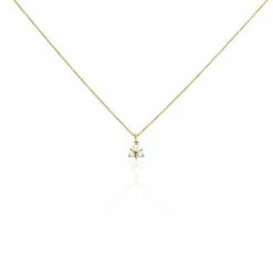 Histoire D'Or Collier Plaqué Or Jacinth Oxyde De Zirconium