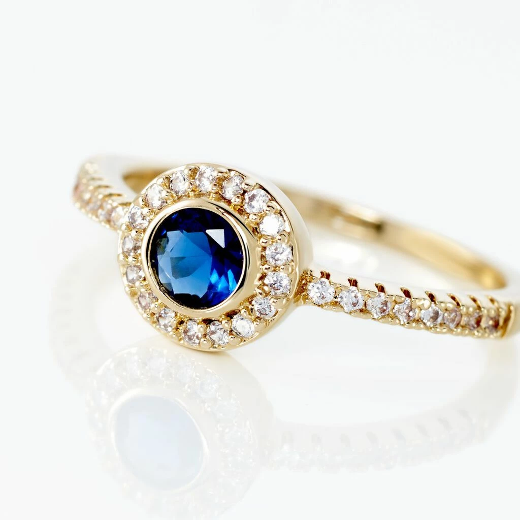 Histoire D'Or Bague Plaqué Or Eugenie Pierre Synthétique 4 Histoire D'Or Bague Plaqué Or Eugenie Pierre Synthétique – Image 4