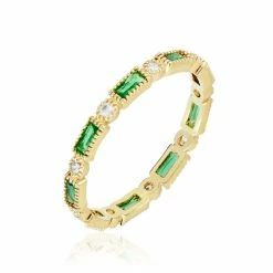 Colliers Fantaisie Soldes 3 Histoire D'Or Bague Plaqué Or Etna Oxyde De Zirconium