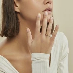 Histoire D'Or Bague Lia Plaqué Or Jaune Oxyde De Zirconium -Colliers Fantaisie Soldes FQDFJZW414 model0