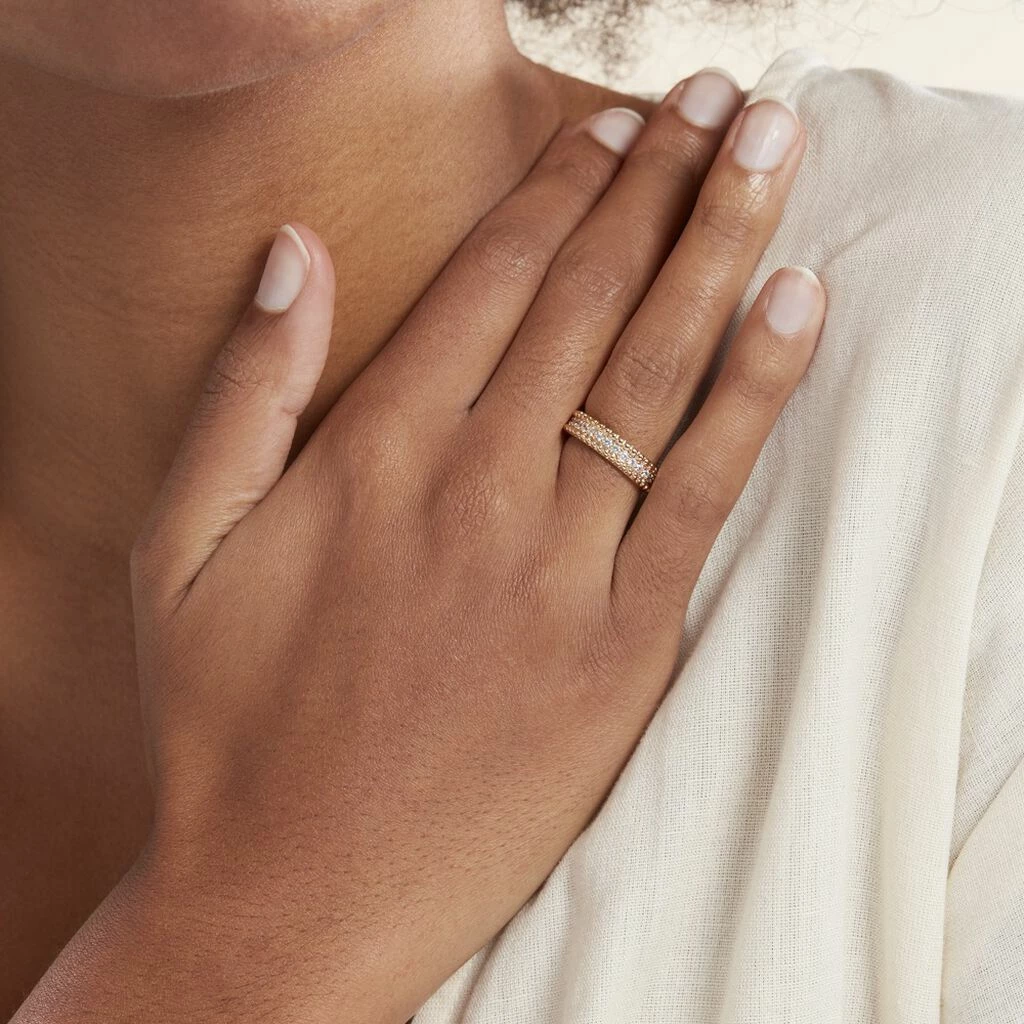 Histoire D'Or Bague Marie-baptistine Plaqué Or Jaune Oxyde De Zirconium 6 Histoire D'Or Bague Marie-baptistine Plaqué Or Jaune Oxyde De Zirconium – Image 6