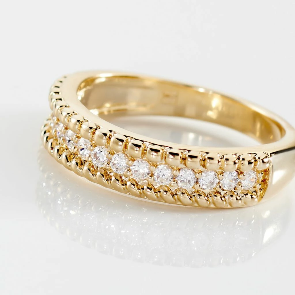 Histoire D'Or Bague Marie-baptistine Plaqué Or Jaune Oxyde De Zirconium 4 Histoire D'Or Bague Marie-baptistine Plaqué Or Jaune Oxyde De Zirconium – Image 4