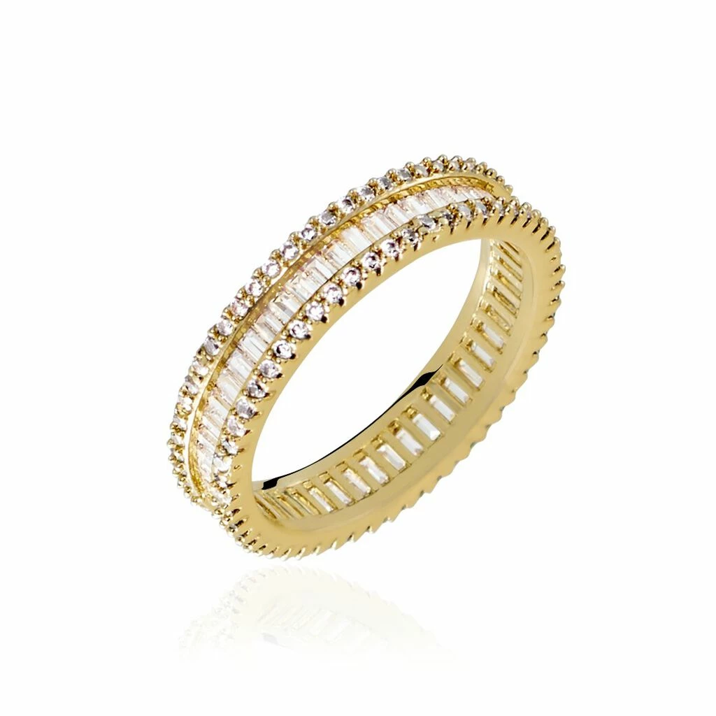 Histoire D'Or Bague Plaqué Or Gallez Oxydes De Zirconium 1 Histoire D'Or Bague Plaqué Or Gallez Oxydes De Zirconium