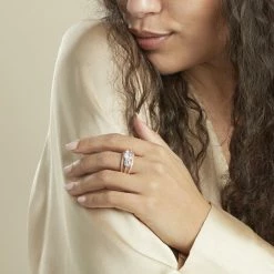 Histoire D'Or Bague Plaqué Or Jaune Anfisa Oxydes De Zirconium -Colliers Fantaisie Soldes FQDFJZW568 model1