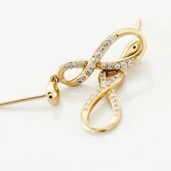 Histoire D'Or Boucles D'oreilles Pendantes Dunya Plaqué Or Jaune Oxyde De Zirconium 6 Histoire D'Or Boucles D'oreilles Pendantes Dunya Plaqué Or Jaune Oxyde De Zirconium -Colliers Fantaisie Soldes FQOFBZW598 view2