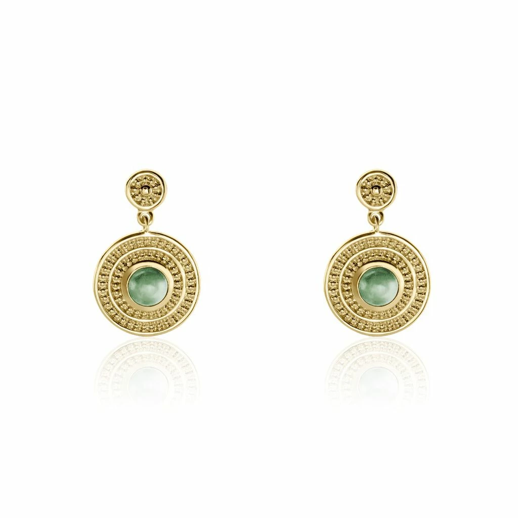 Histoire D'Or Boucles D'oreilles Pendantes Hugolin Plaqué Or Aventurine 1 Histoire D'Or Boucles D'oreilles Pendantes Hugolin Plaqué Or Aventurine