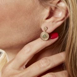 Histoire D'Or Boucles D'oreilles Pendantes Hugolin Plaqué Or Aventurine 9 Histoire D'Or Boucles D'oreilles Pendantes Hugolin Plaqué Or Aventurine -Colliers Fantaisie Soldes FQOFJAV006 model1