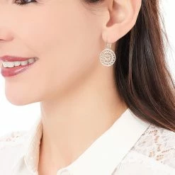 Histoire D'Or Boucles D'oreilles Pendantes Celso Plaqué Or Jaune -Colliers Fantaisie Soldes FQOFJW0440 model0