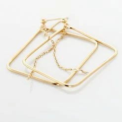 Histoire D'Or Boucles D'oreilles Pendantes Idoia Plaqué Or Jaune -Colliers Fantaisie Soldes FQOFJW0492 view2