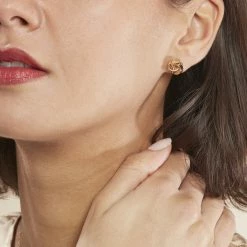 Histoire D'Or Boucles D'oreilles Puces Marcelina Plaqué Or Jaune -Colliers Fantaisie Soldes FQOFJW0545 model0