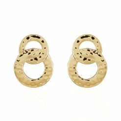 Histoire D'Or Boucles D'oreilles Pendantes Dolie Plaqué Or Jaune