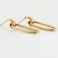 Histoire D'Or Boucles D'oreilles Pendantes Plaqué Or Lavrenti -Colliers Fantaisie Soldes FQOFJW0612 view2