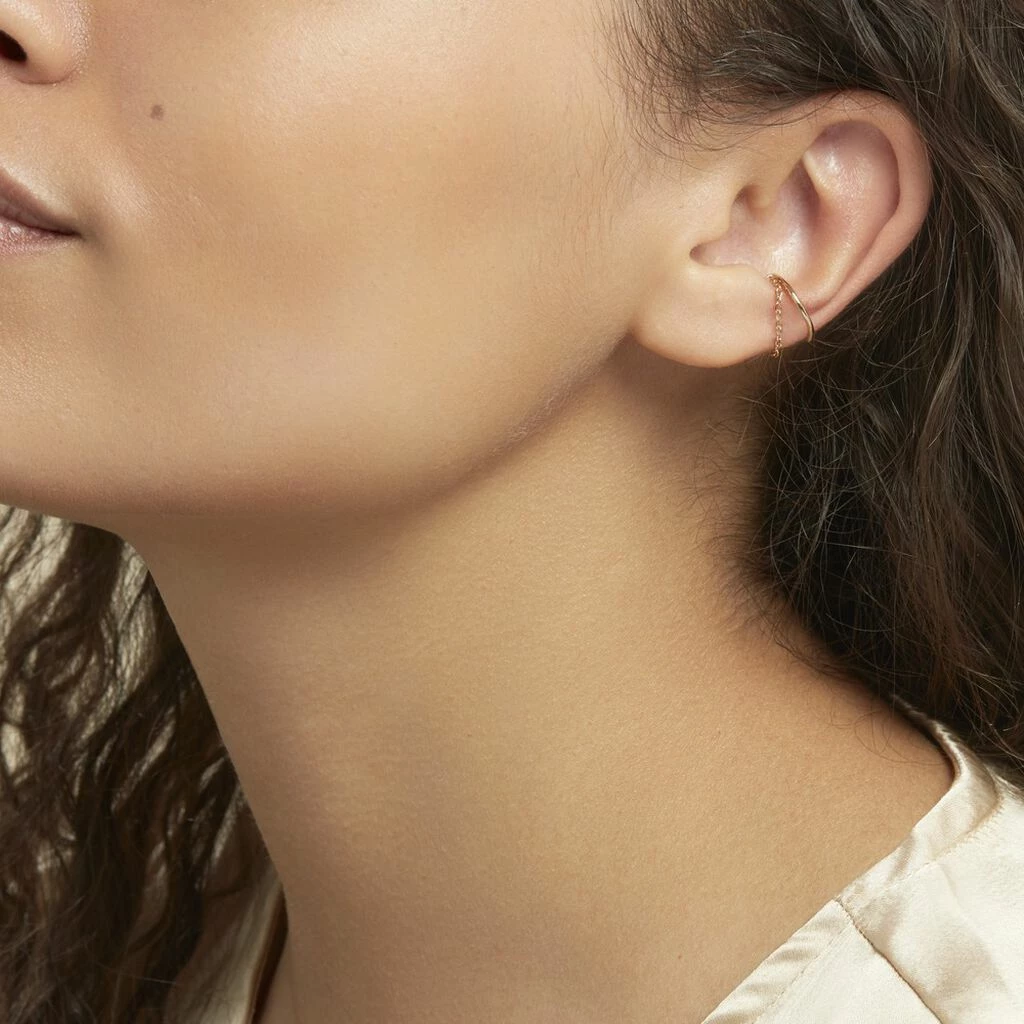 Histoire D'Or Bijou D'oreille Unitaire Silohe Plaqué Or Jaune 4 Histoire D'Or Bijou D'oreille Unitaire Silohe Plaqué Or Jaune – Image 4